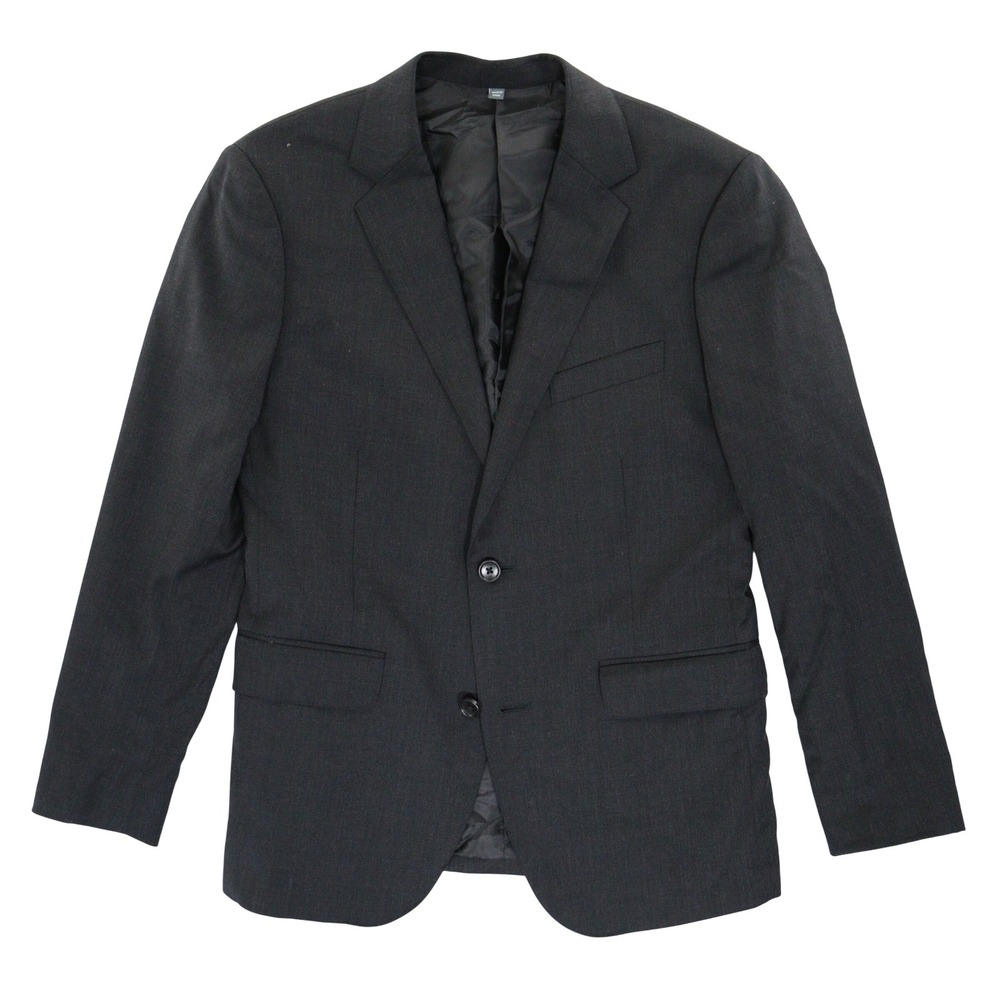Bonobos Blazer Men 38S Slim Fit Wool Lycra 2 Button Suit Jacket Charcoal Grey
